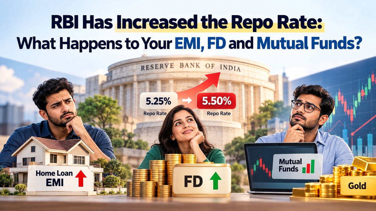 RBI Repo Rate Hike to 5.50%: Impact on EMI, FD & Mutual Funds